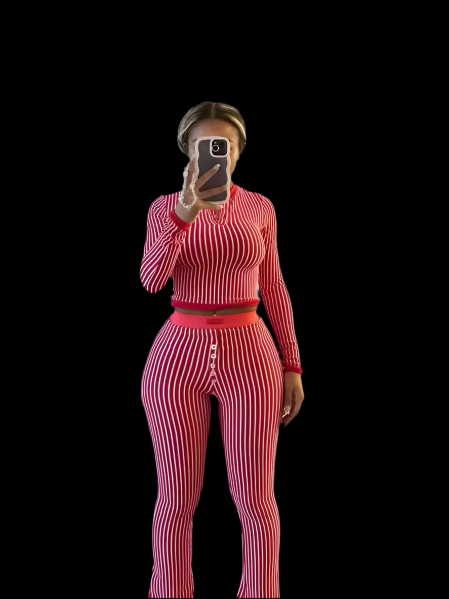 Fashion Striped trousers suit - Luxa Rova