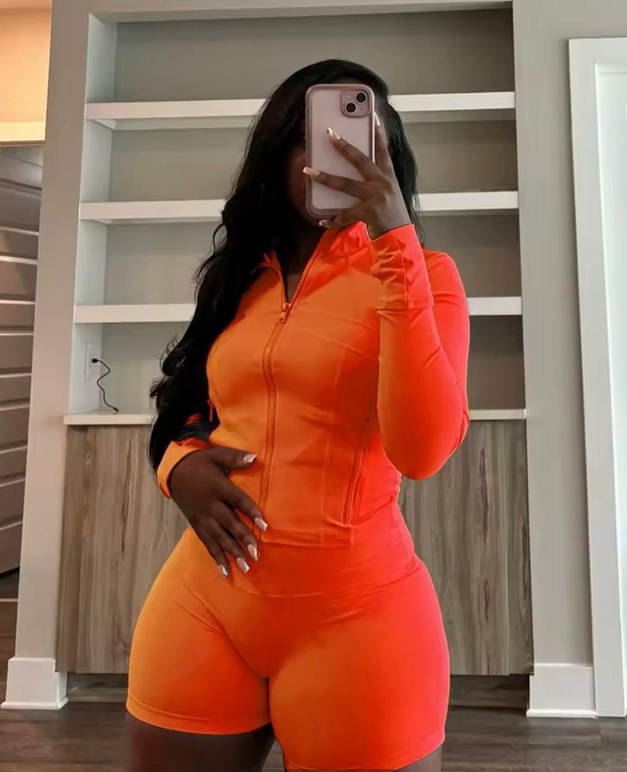 2 Piece sets women sexy two piece sets women clothing activewear loungewear gym fitness sets zip up jacket and shorts set tracksuit outfits