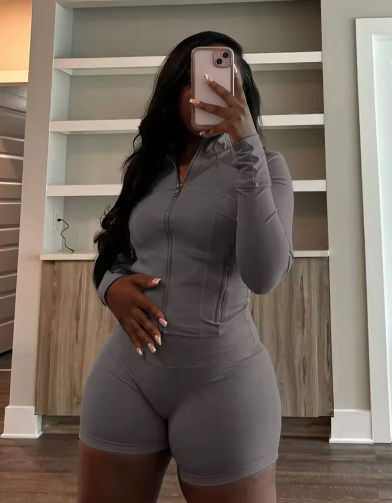 2 Piece sets women sexy two piece sets women clothing activewear loungewear gym fitness sets zip up jacket and shorts set tracksuit outfits