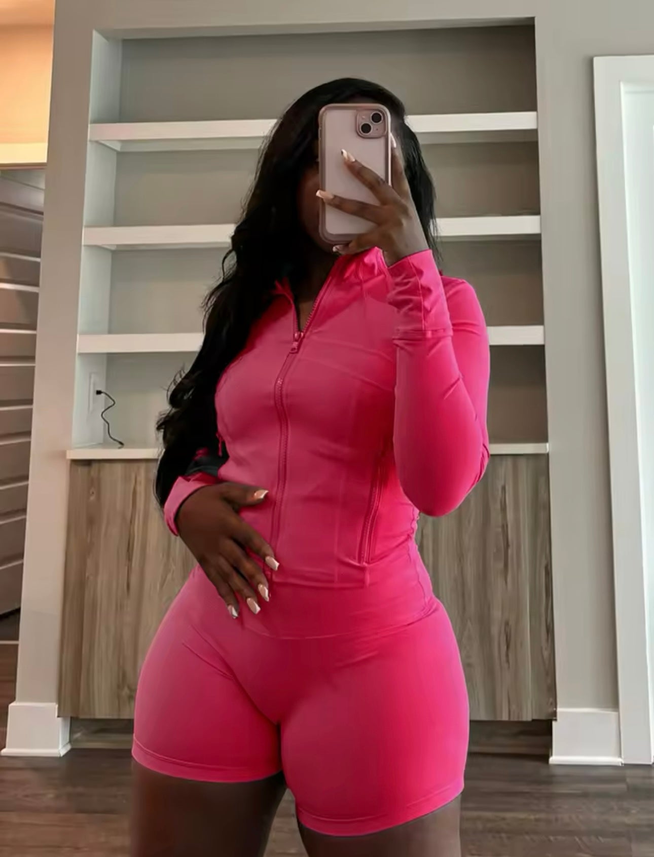 2 Piece sets women sexy two piece sets women clothing activewear loungewear gym fitness sets zip up jacket and shorts set tracksuit outfits