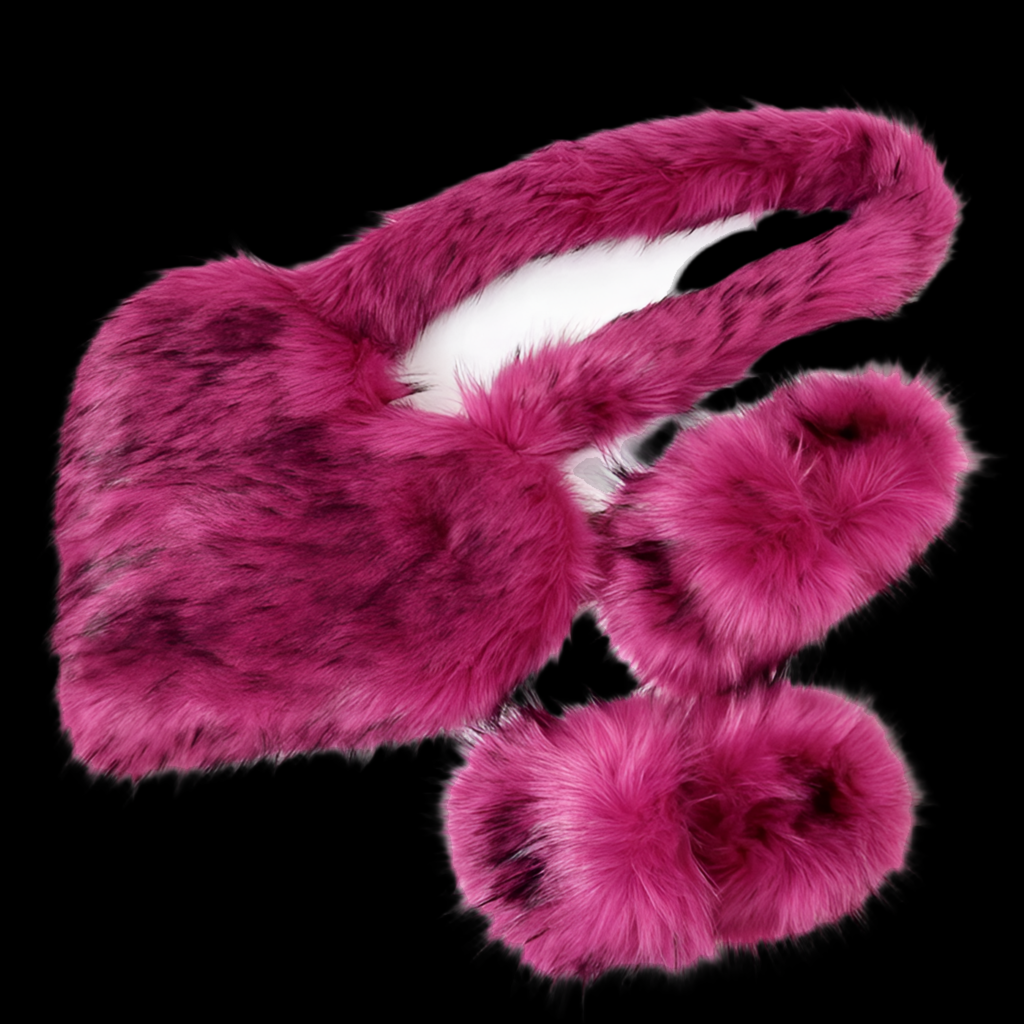 Fur Heart Bag+ Sandals - Luxa Rova