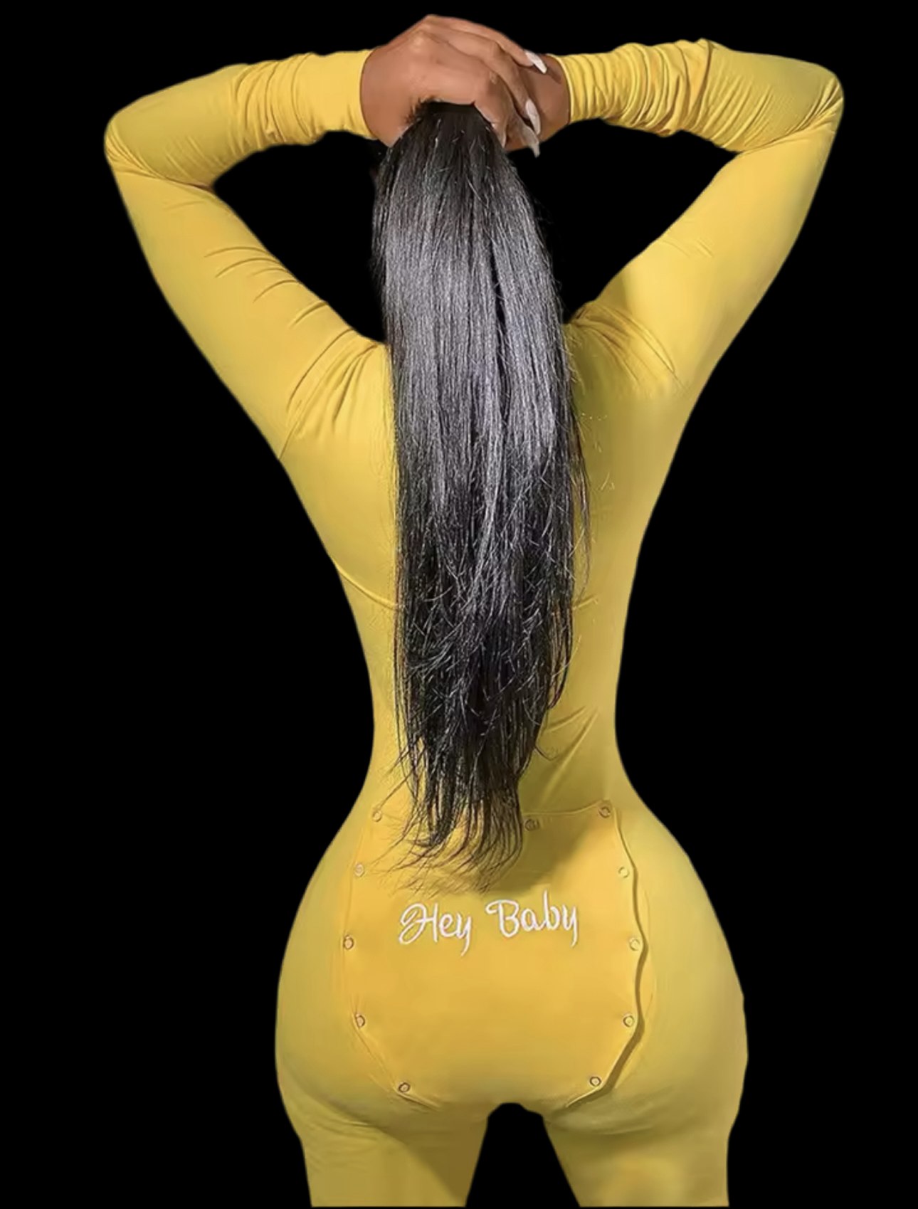 Hey Baby Onesie YELLOW - Luxa Rova 