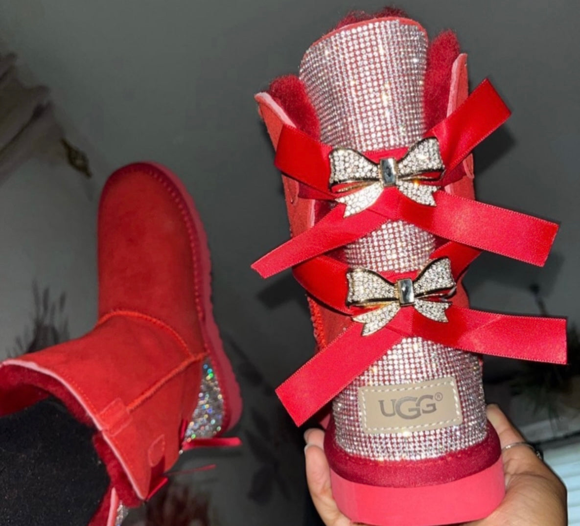 Diamond Uggs with Bows