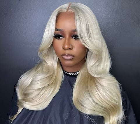 Blonde 613 Straight + Body Wave Human Hair Wig 13x6