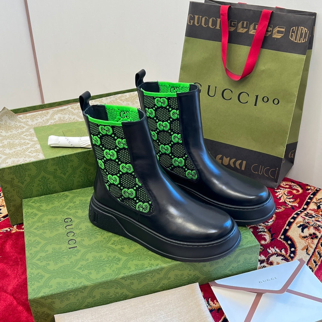 Gucci Neon High Top Boots