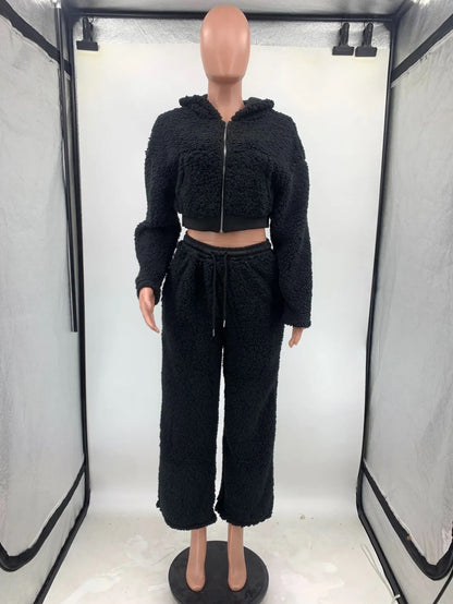 Women’s Jogger thicken fleece sweatsuit - Luxa Rova 