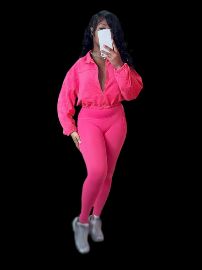 NEW Casual Wear Zipper Two Piece Set - Luxa Rova 