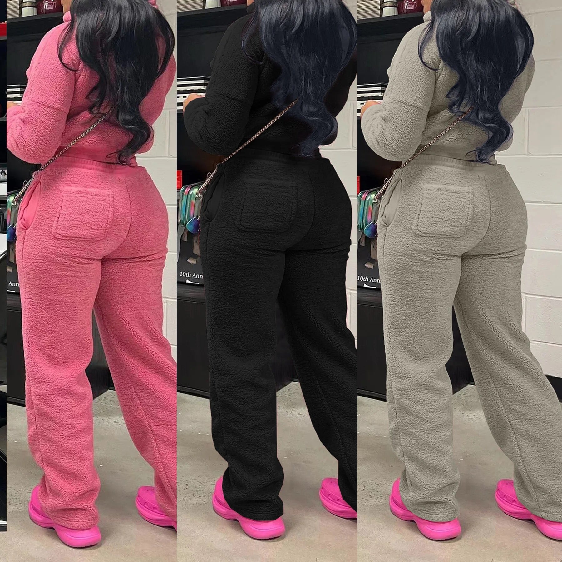 Women’s Jogger thicken fleece sweatsuit - Luxa Rova 