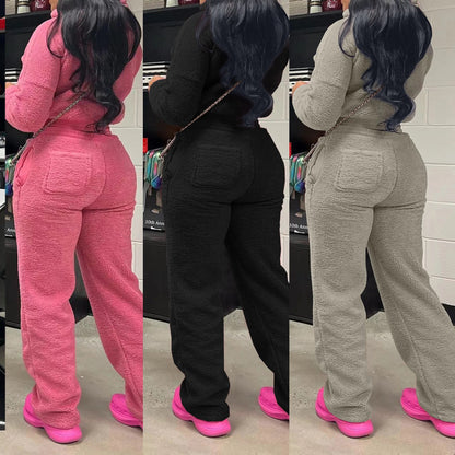 Women’s Jogger thicken fleece sweatsuit - Luxa Rova 