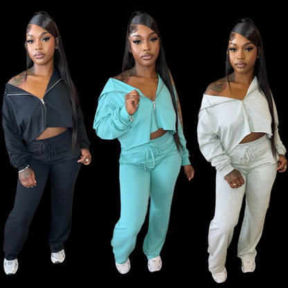 Flared Two Piece Set