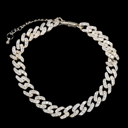 9mm Cuban Chain Anklet - Luxa Rova 