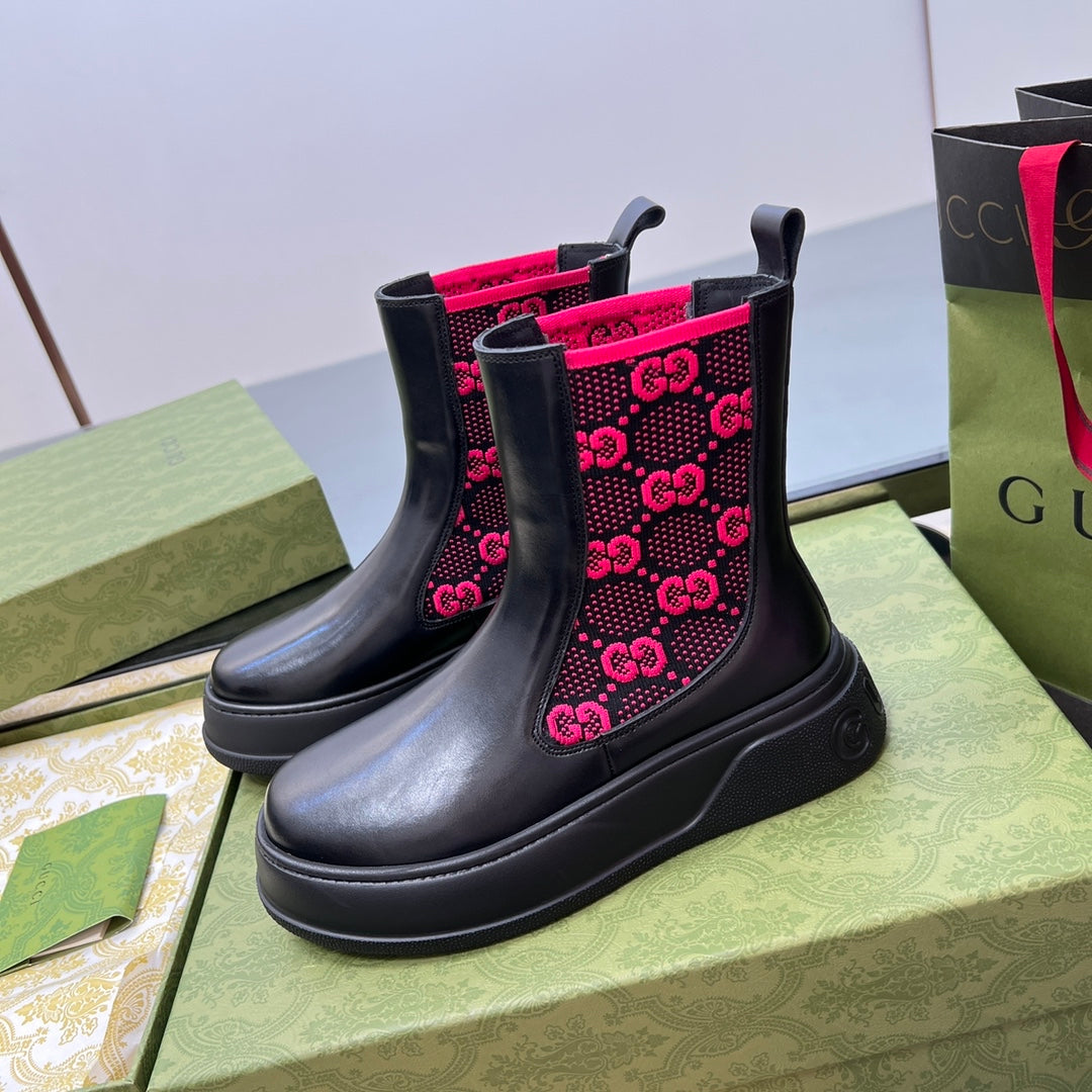 Gucci Neon High Top Boots