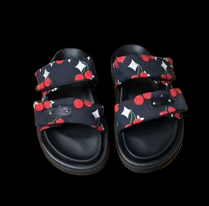 Double Strap Cherry Sandals