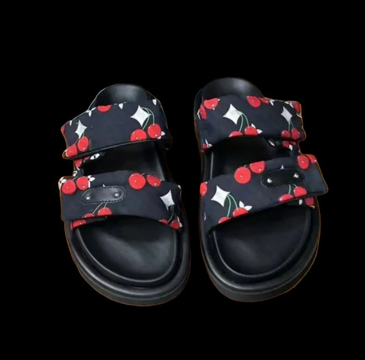 Double Strap Cherry Sandals