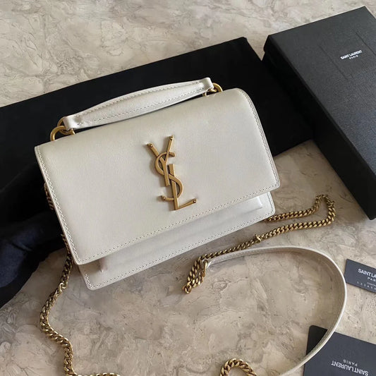 YSL WHITE CROSSBODY GH