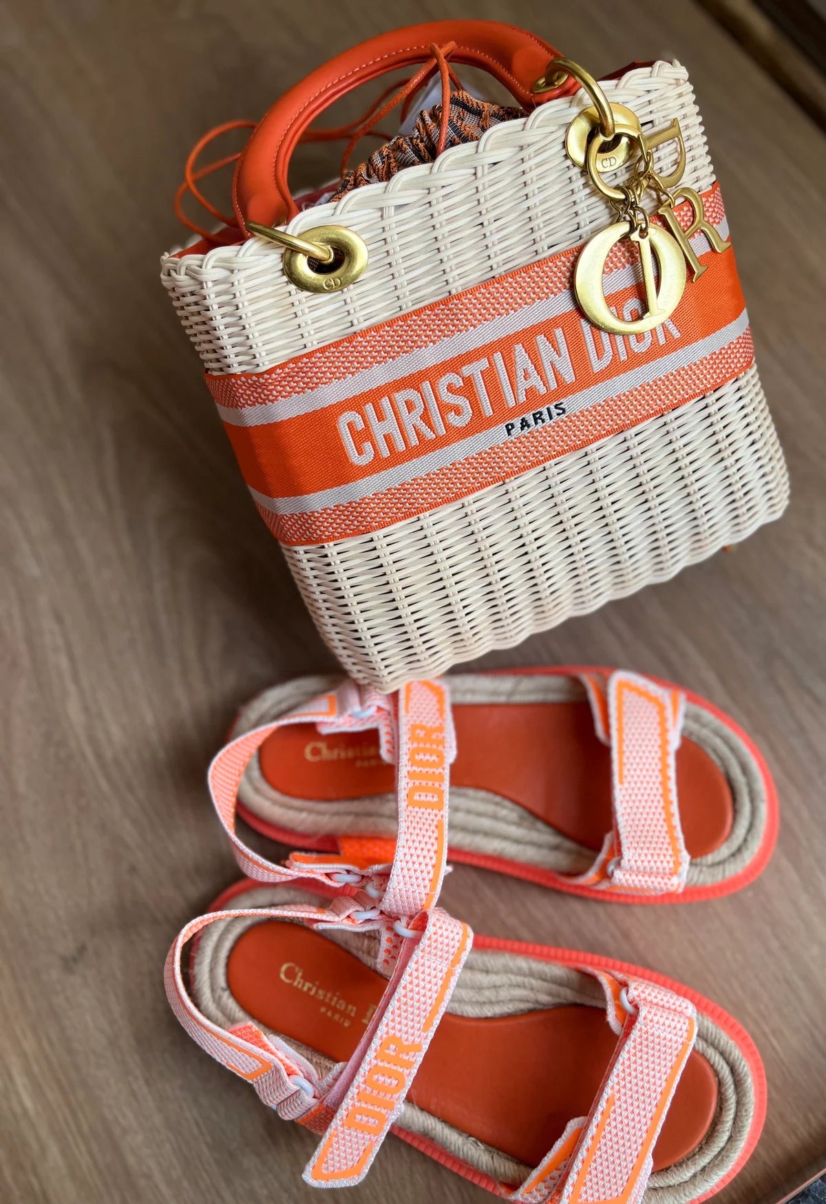 CD Sandal+ Purse Set ORANGE