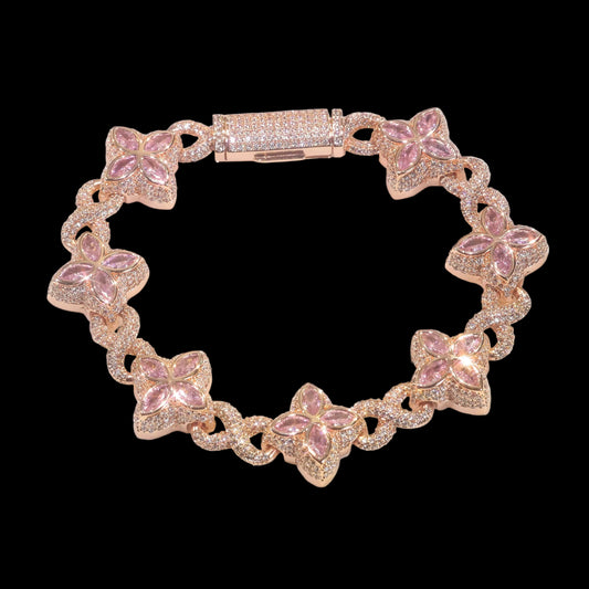 Diamond Flower Cuban Chain