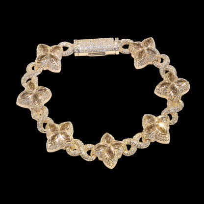 Diamond Flower Cuban Chain