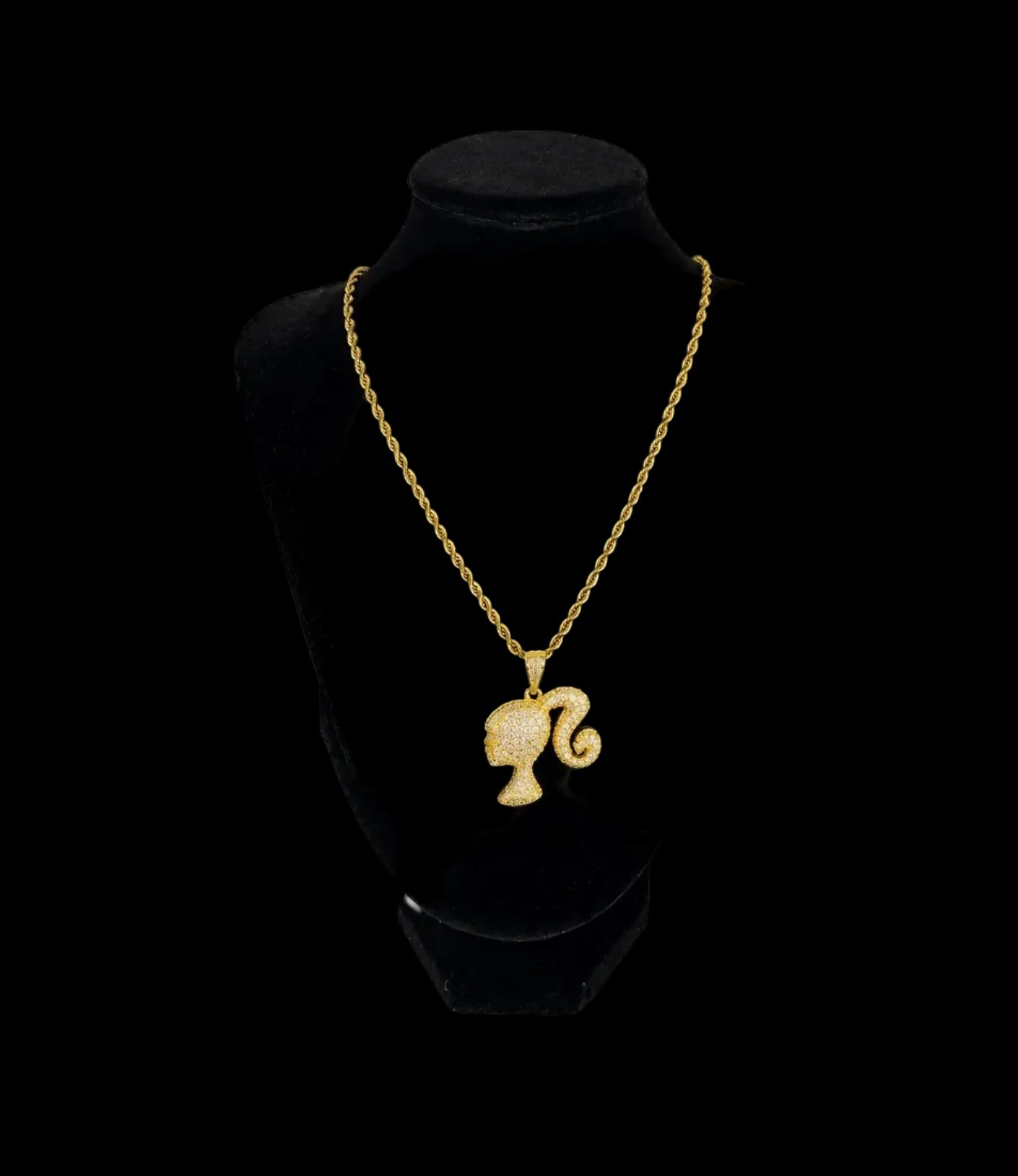 Barbie Full Diamond Necklace GOLD