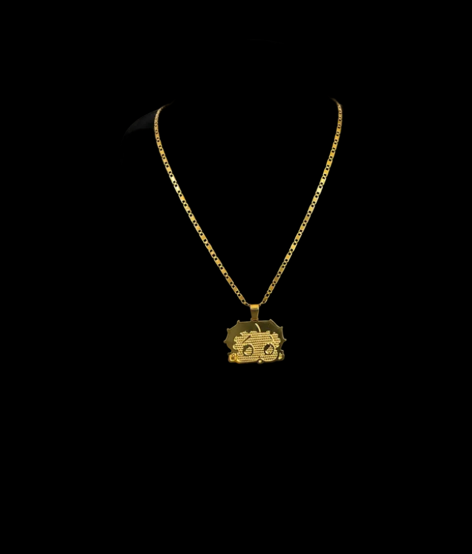 Betty Boop Head Necklace