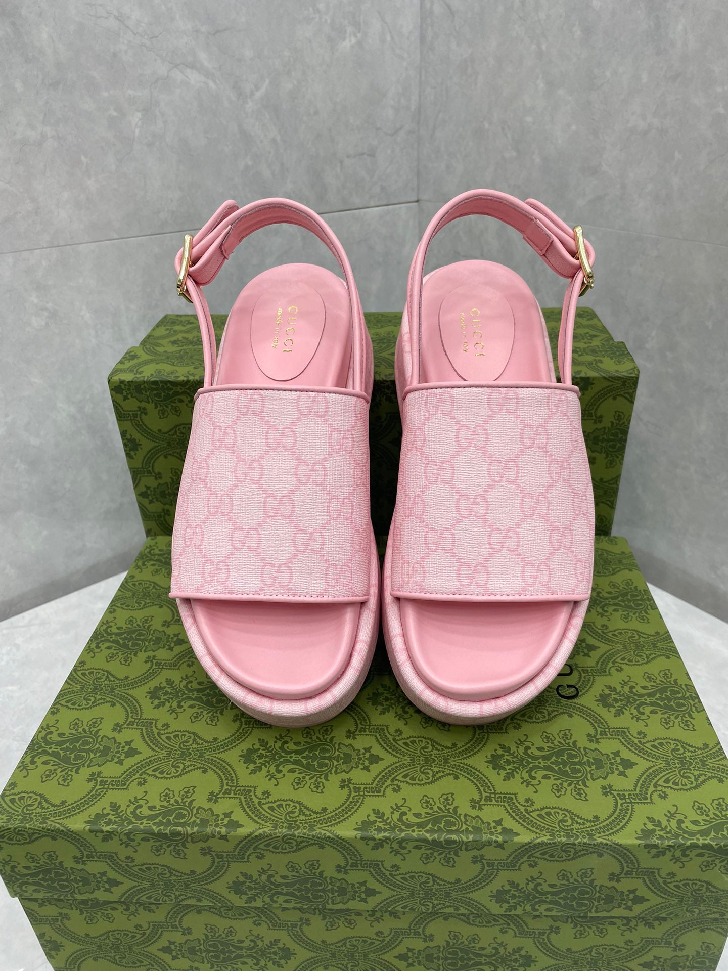 GG platform Sandals PINK