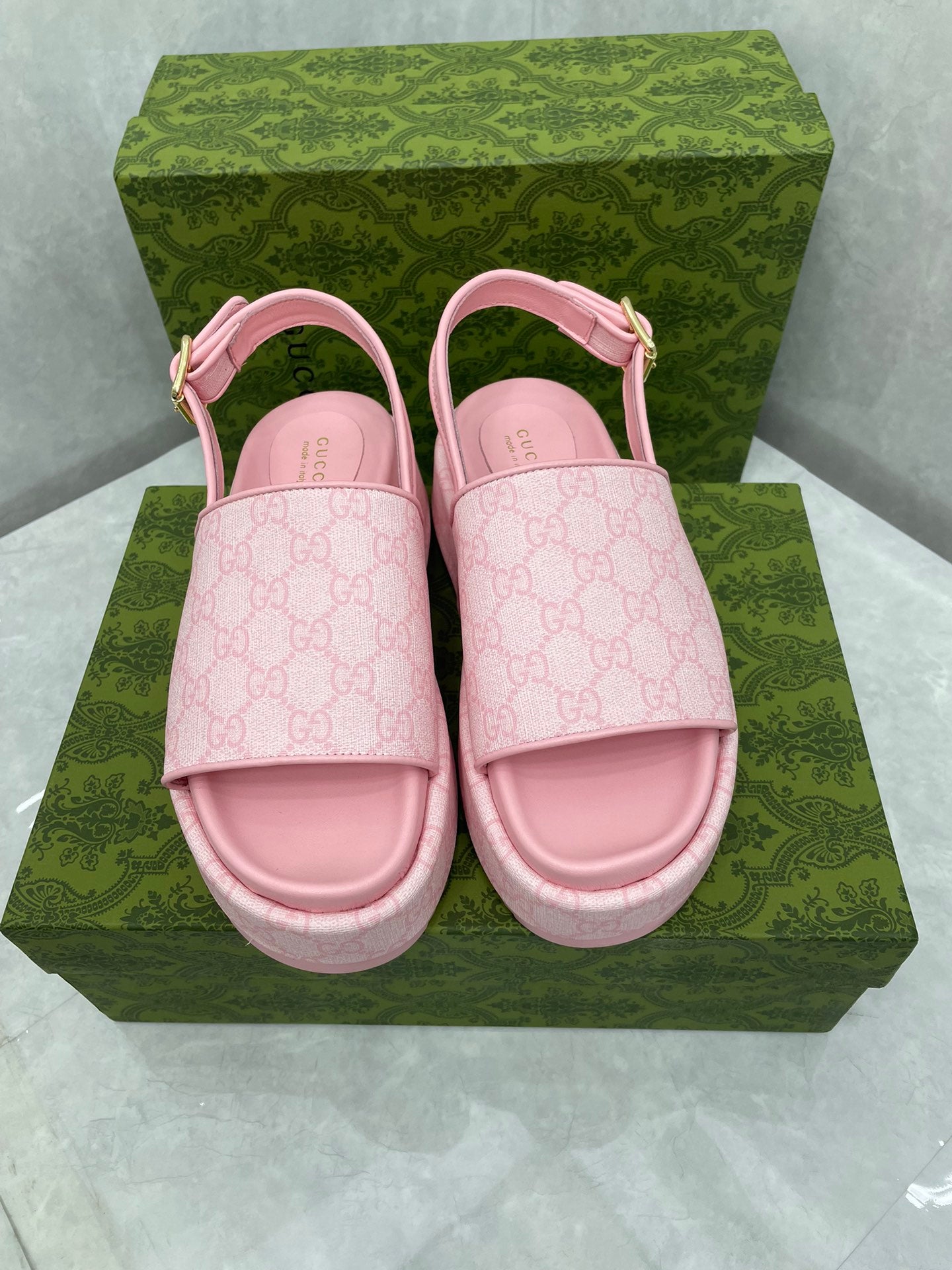 GG platform Sandals PINK