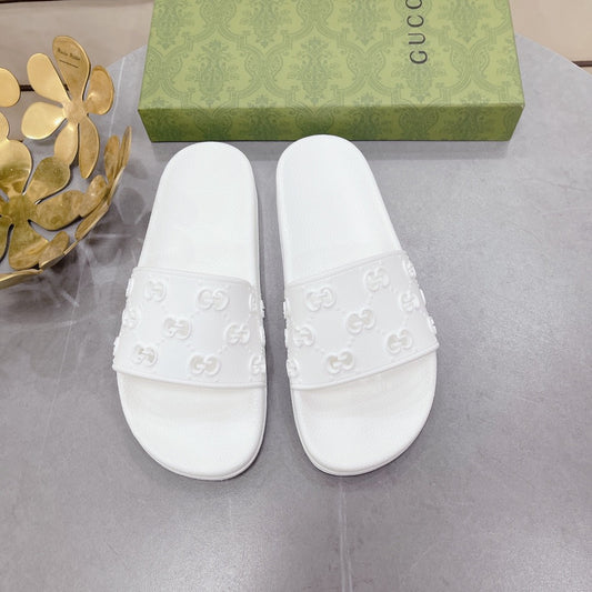 Gucci Rubber Slides WHITE