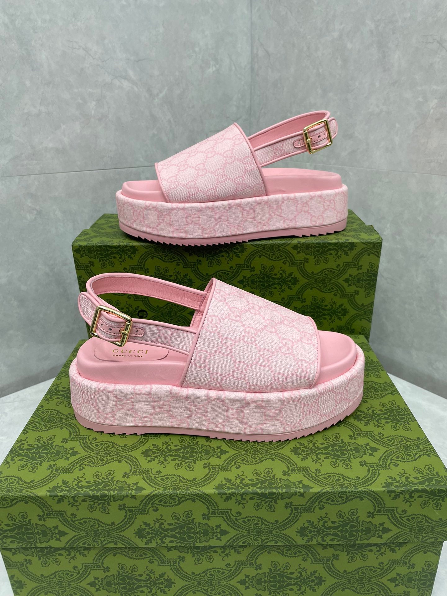 GG platform Sandals PINK