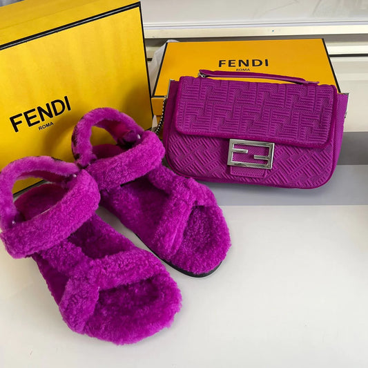 FF SANDAL AND PURSE SET