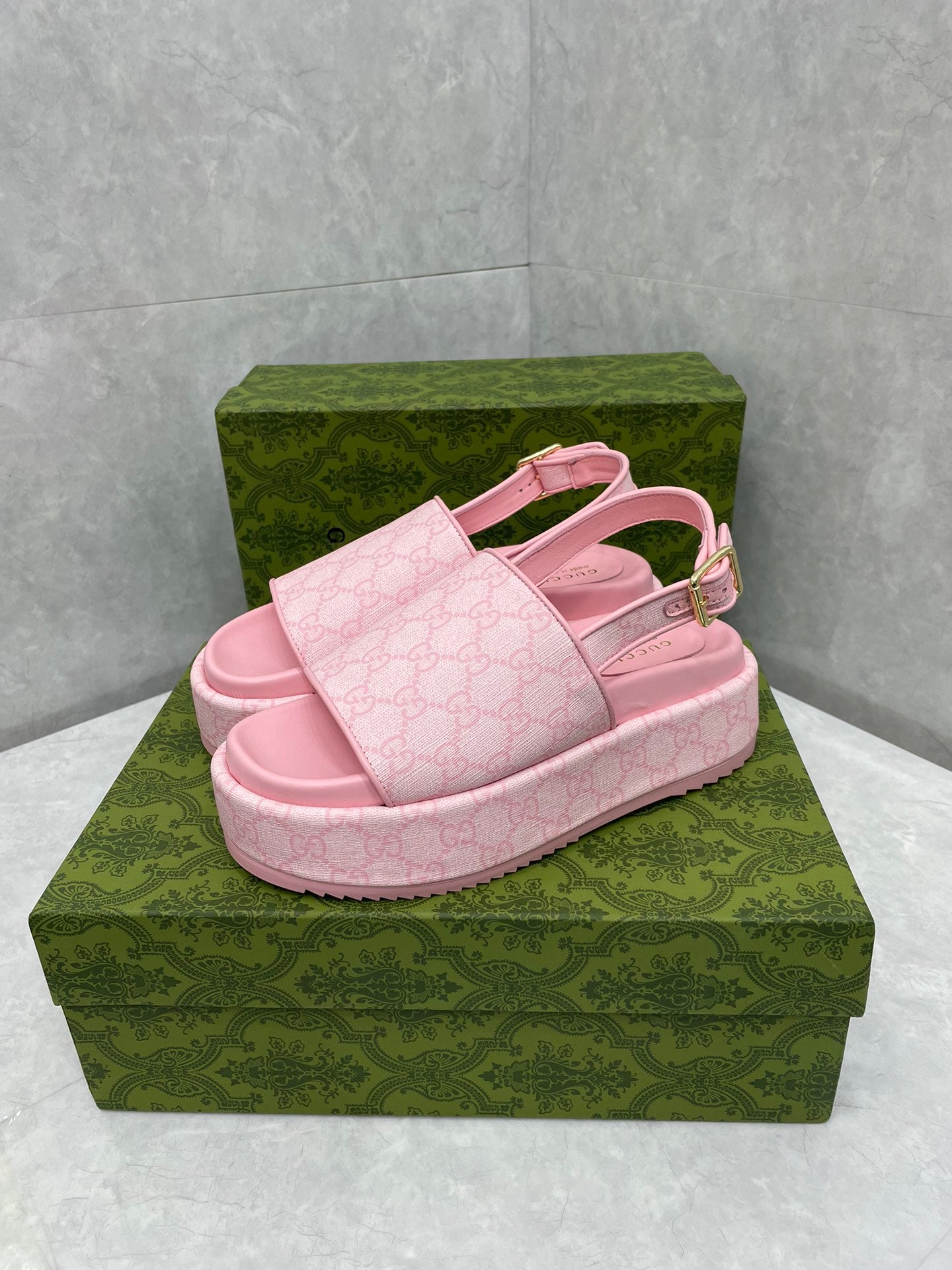 GG platform Sandals PINK