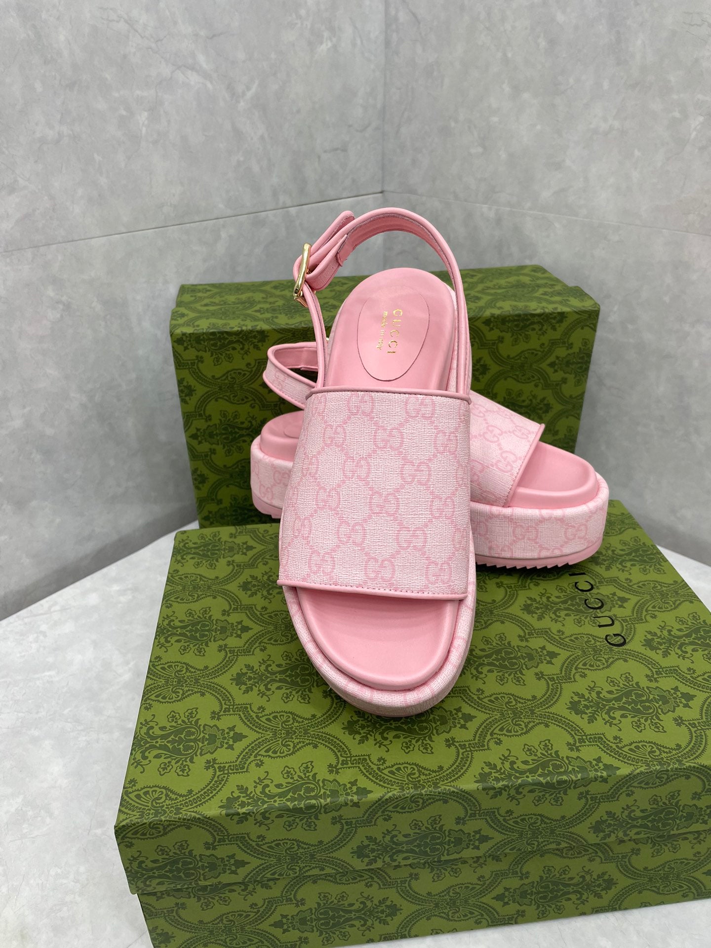 GG platform Sandals PINK