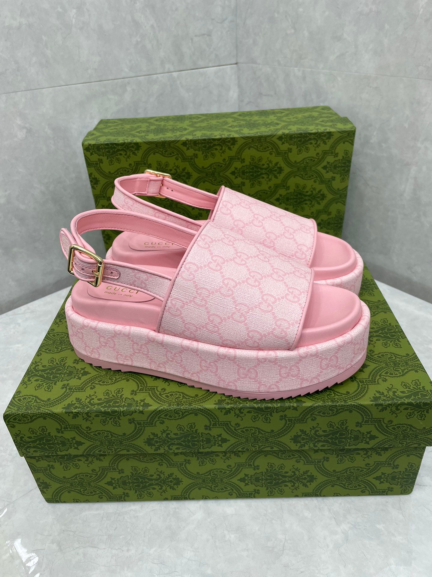 GG platform Sandals PINK