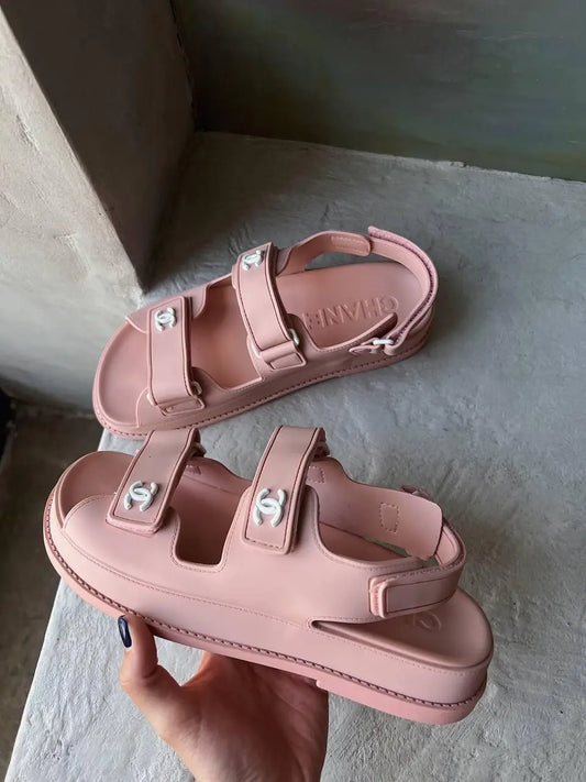 Chanel Dad Sandals Baby PINK