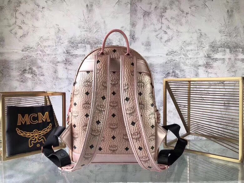 MCM ROSE GOLD BACKPACK