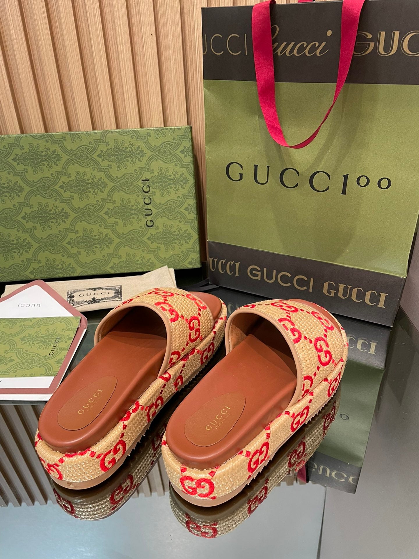 Gucci Red Sandals