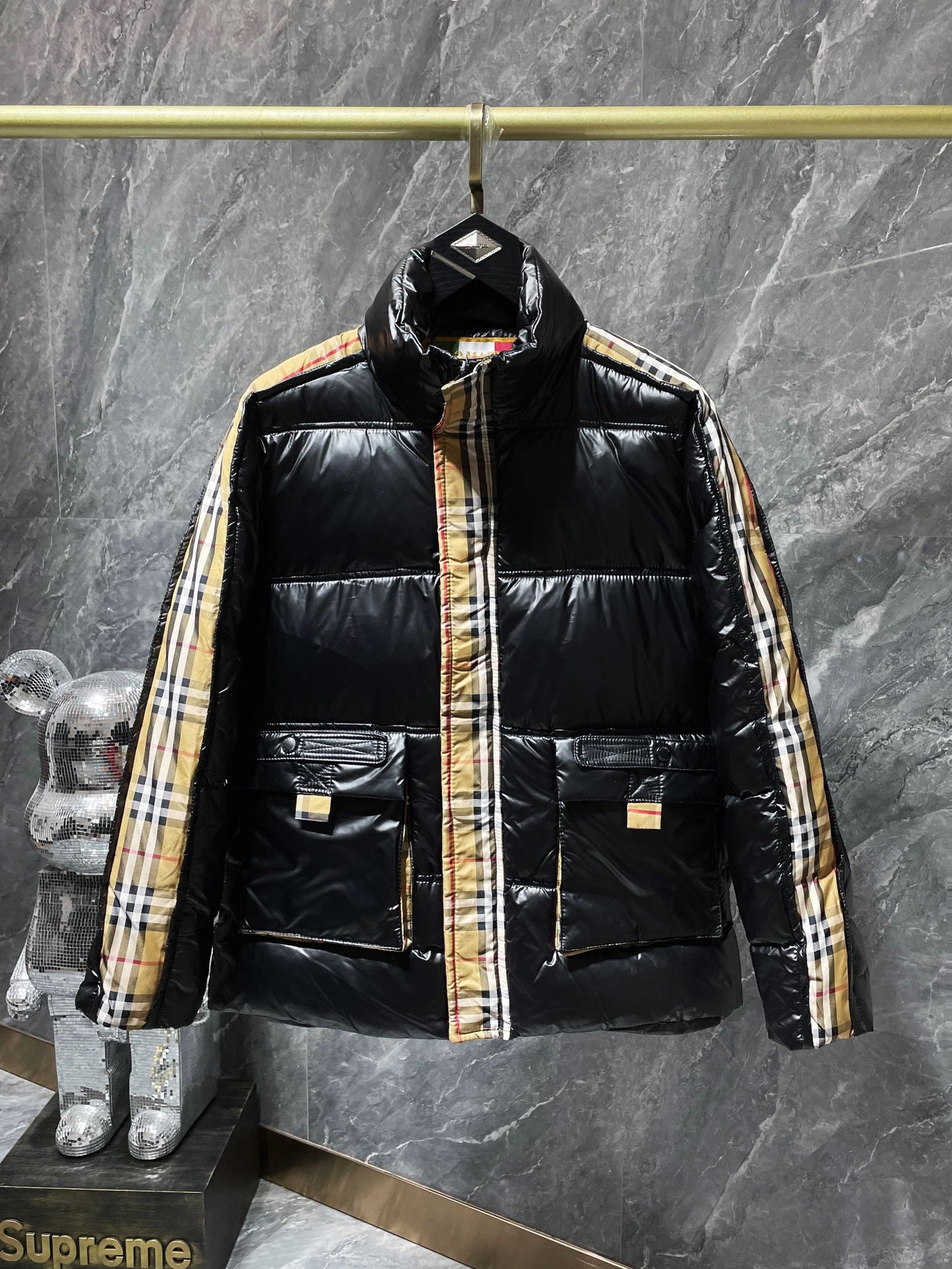 Burberry leather jacket