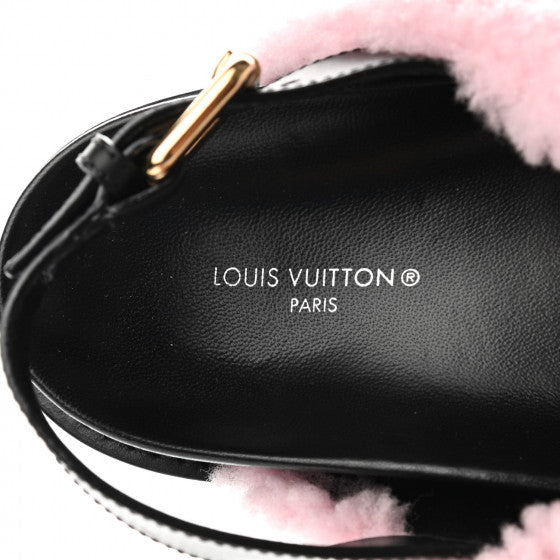 Louis Vuitton Shearling Paseo Sandals