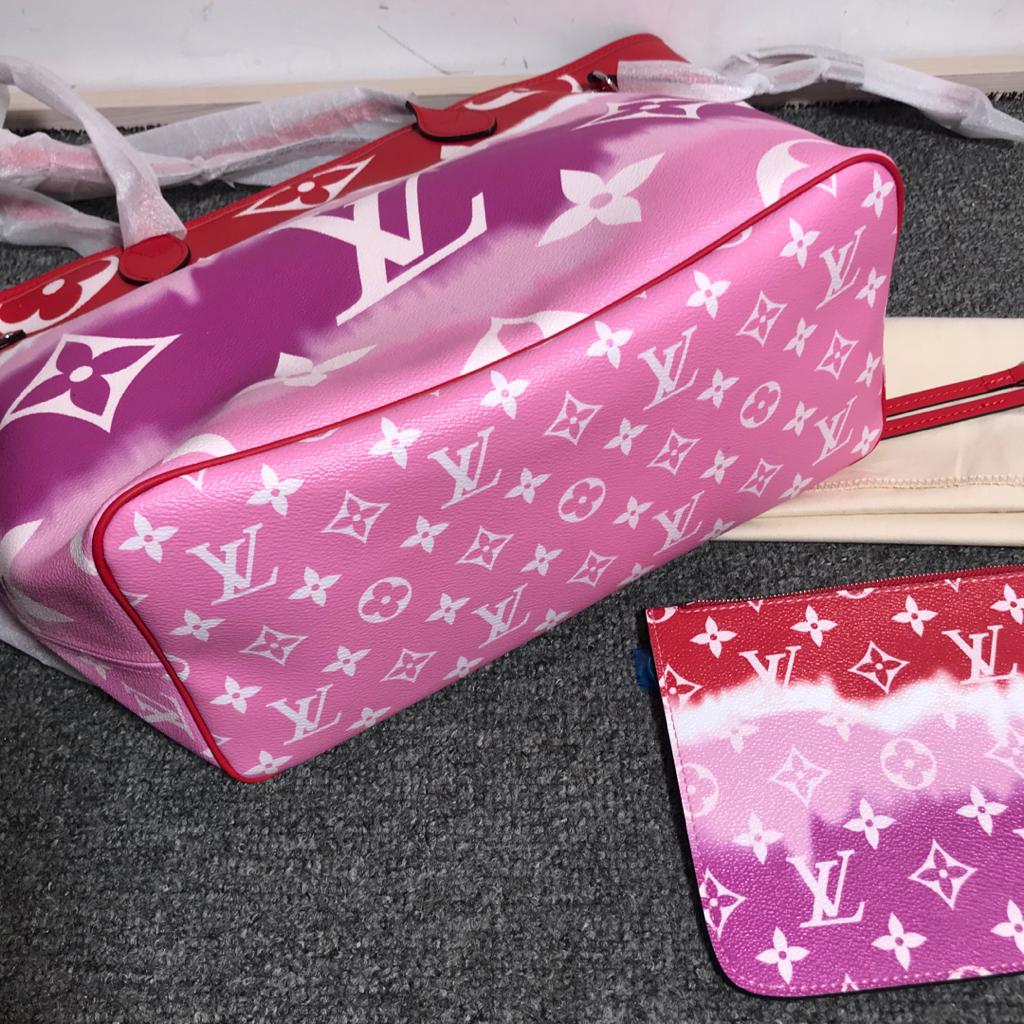 LV PINK RED NEVERFULL MM