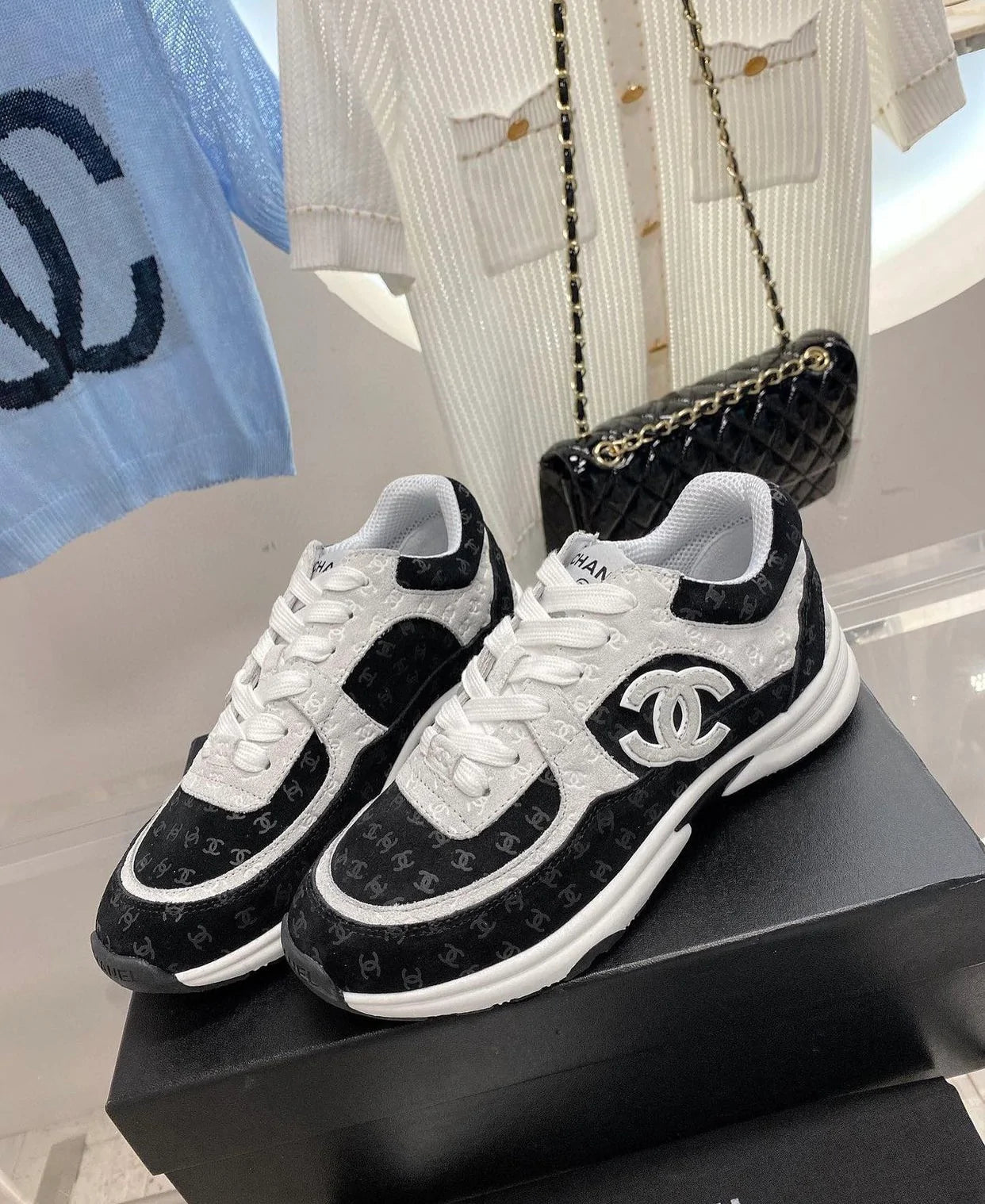 CC WHITE CC BLACK SNEAKER