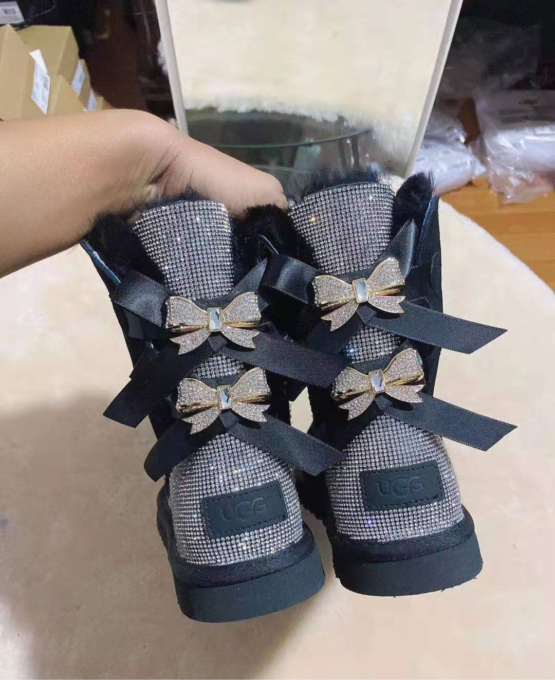 Diamond Uggs with Bows