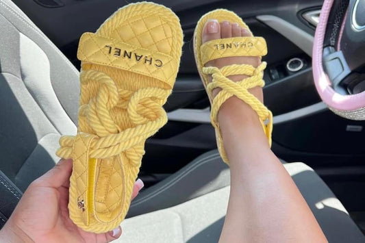 CC ROPE SANDALS YELLOW