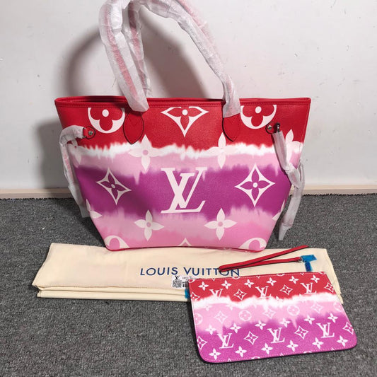 LV PINK RED NEVERFULL MM