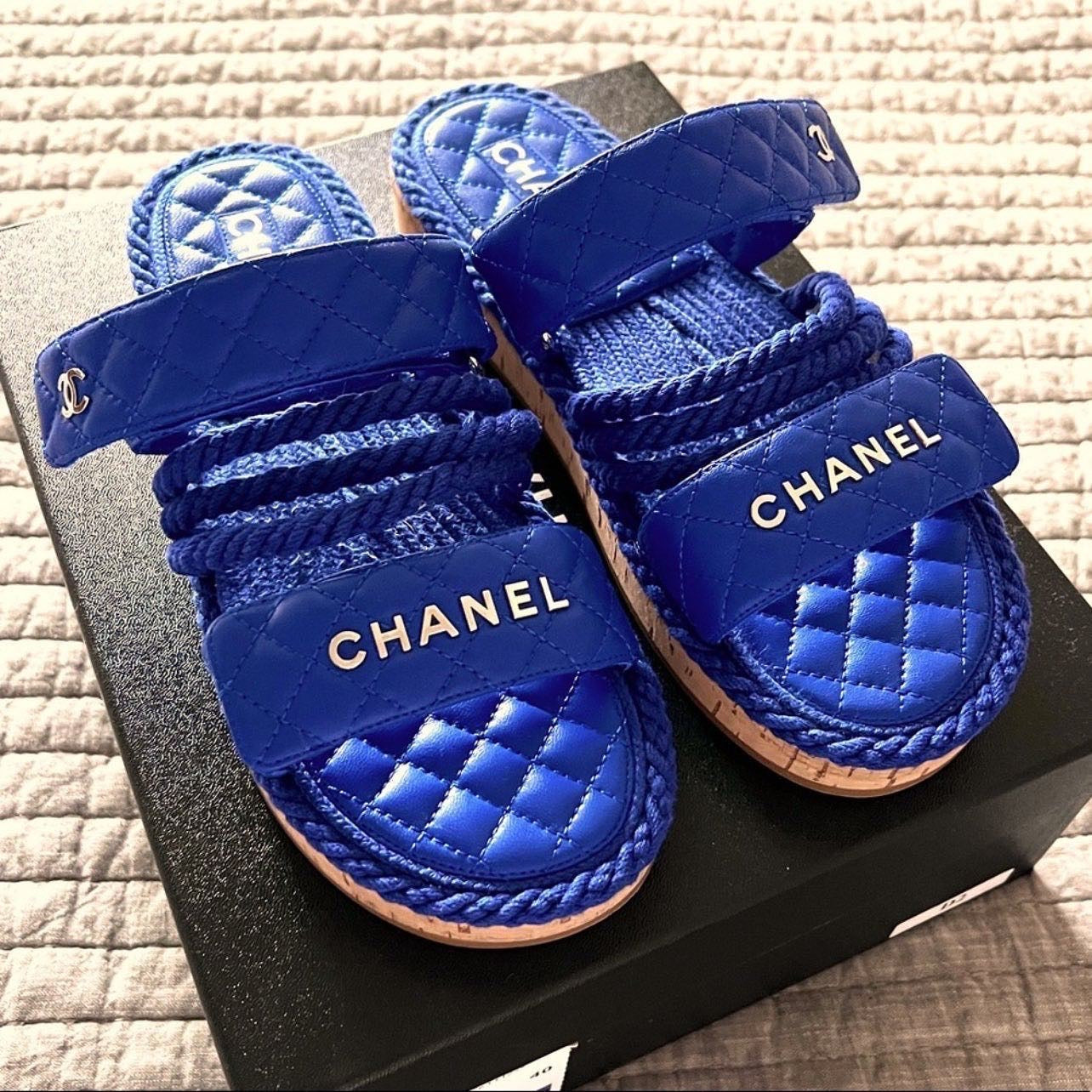 CC ROPE SANDALS BLUE