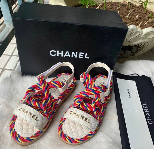 Chanel Rainbow Sandals