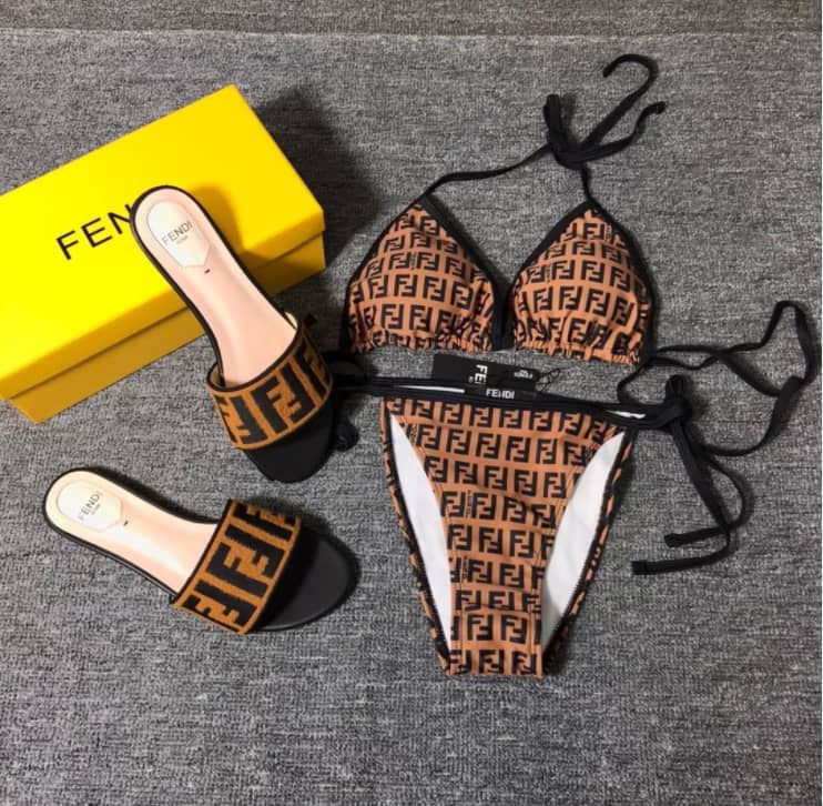 Fendi BIKINI+ SANDALS Set