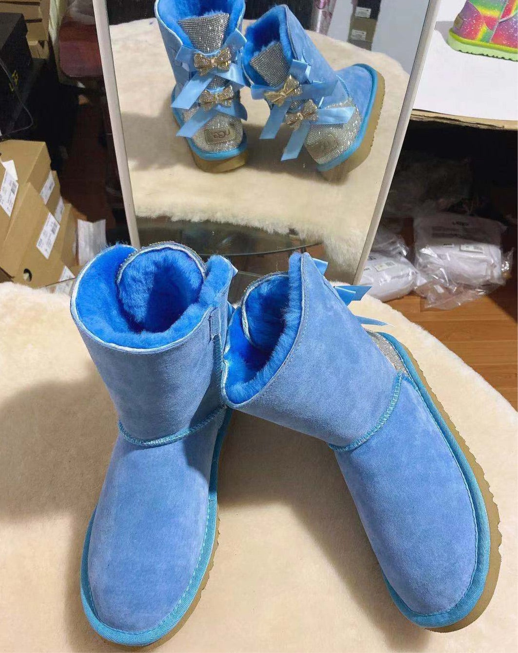 Diamond Uggs with Bows