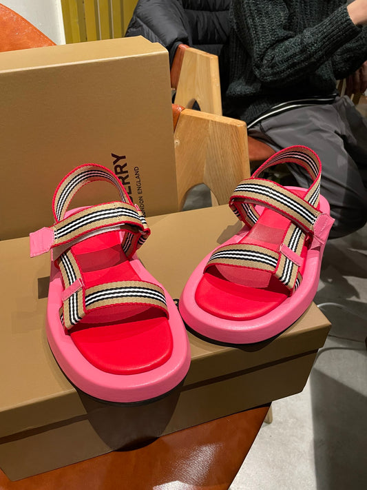 Burberry Red Sandals