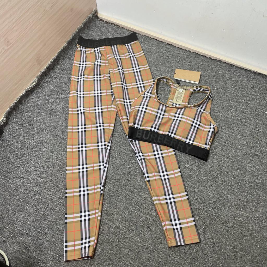 BURBERRY PANT AND BRA SET