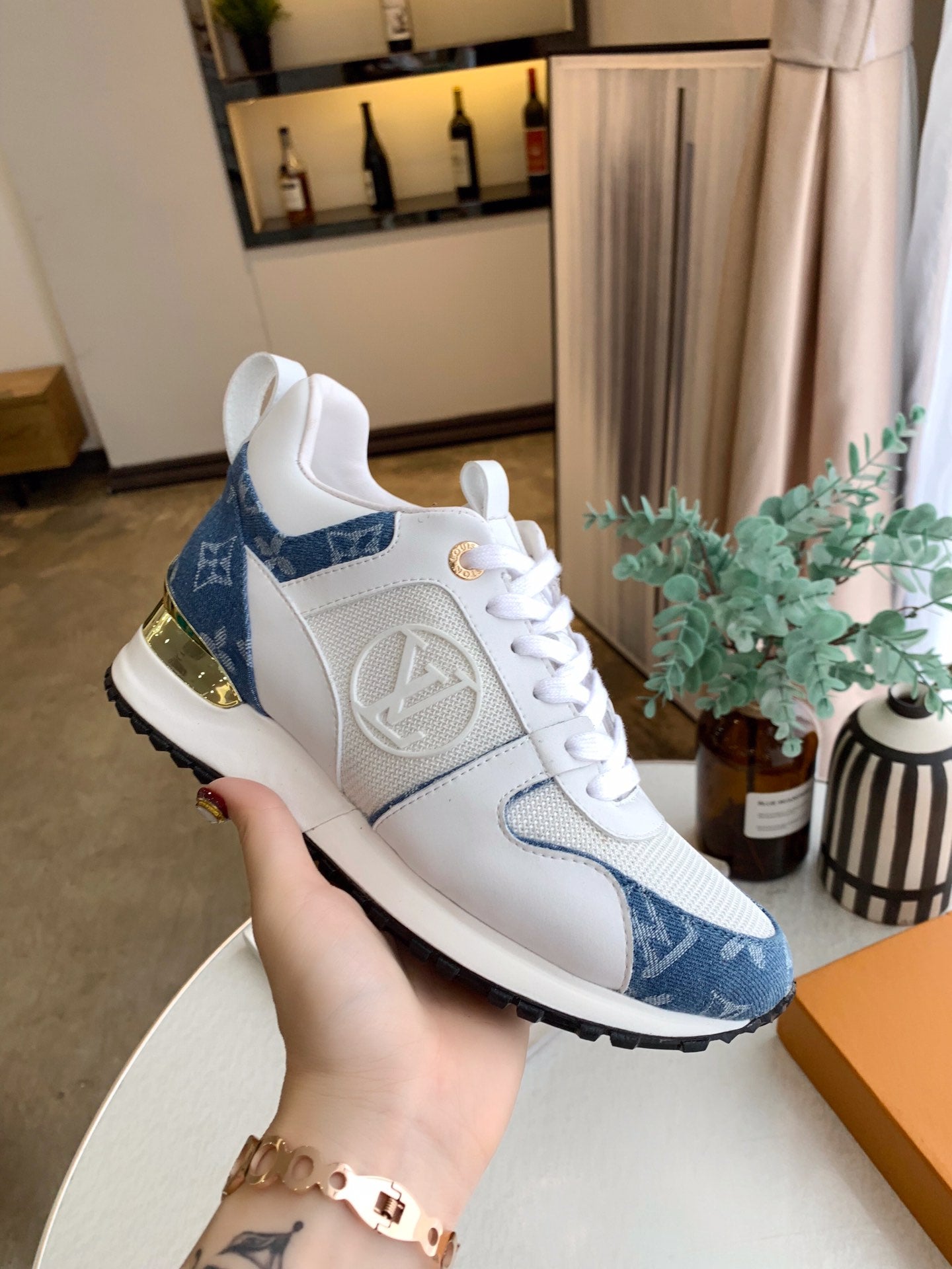 LV Monogram Sneakers Blue Jean